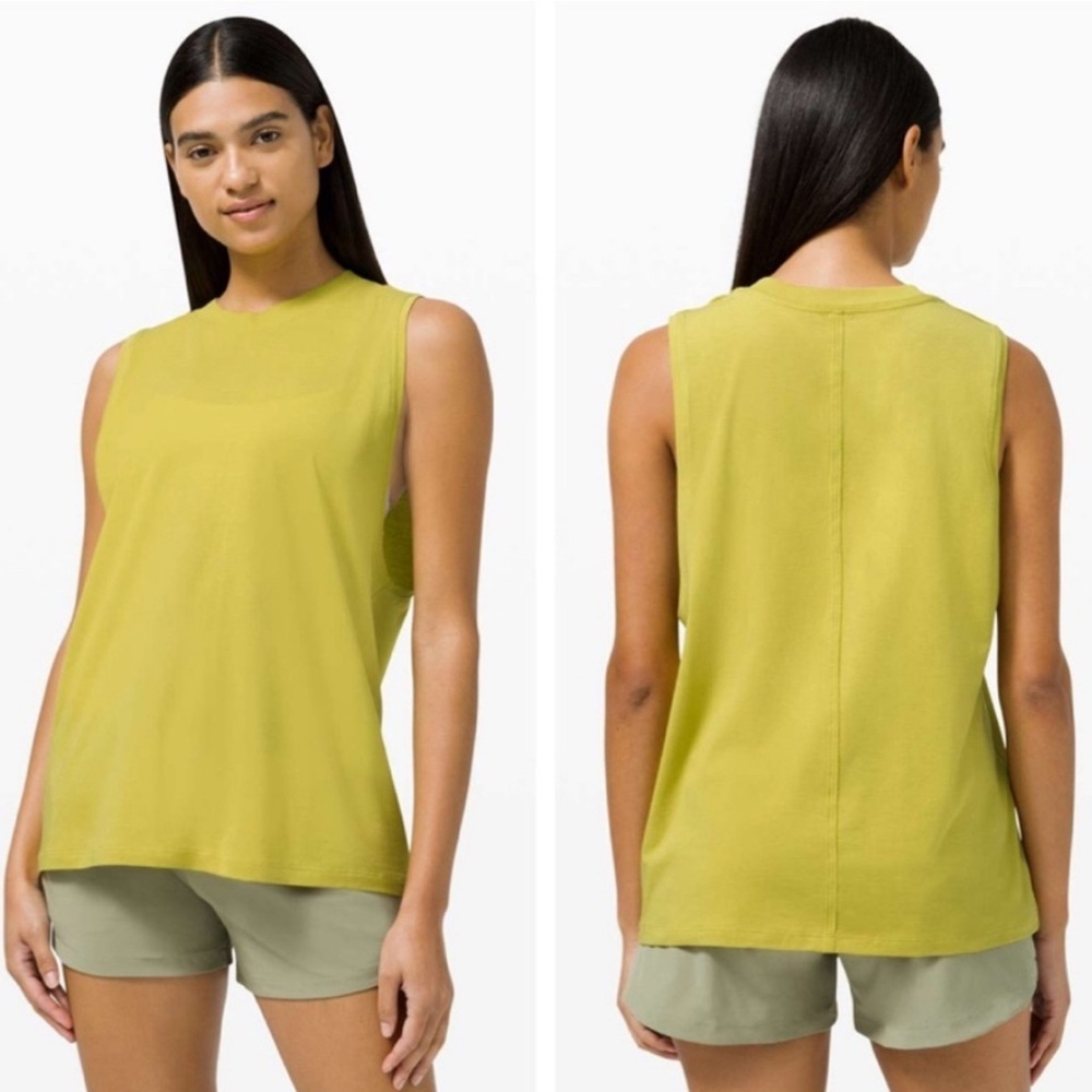 Lululemon Yellow Pear Sleeveless Women's Top- all yours tank